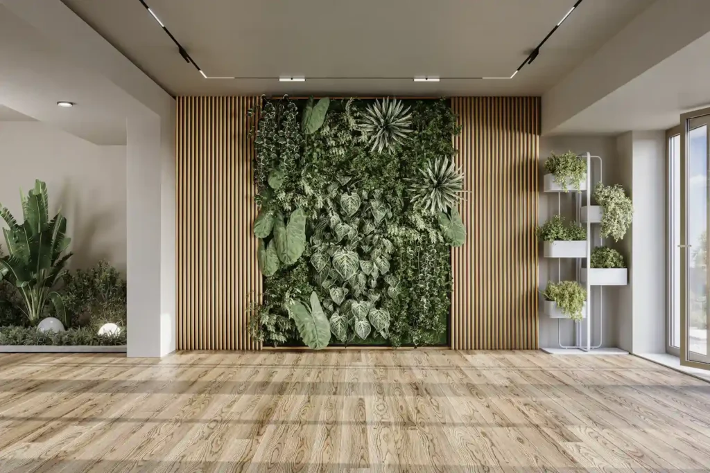 Office Plant Wall Idea